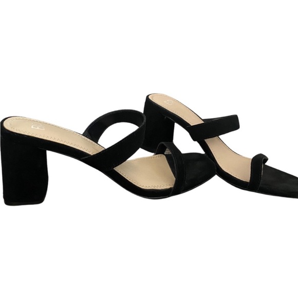 BP Black Block Heel Strappy Sandal - 7.5 - Picture 6 of 6
